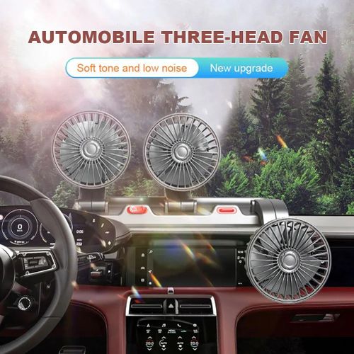 Ventilateur Électrique Triple Tête pour Voiture