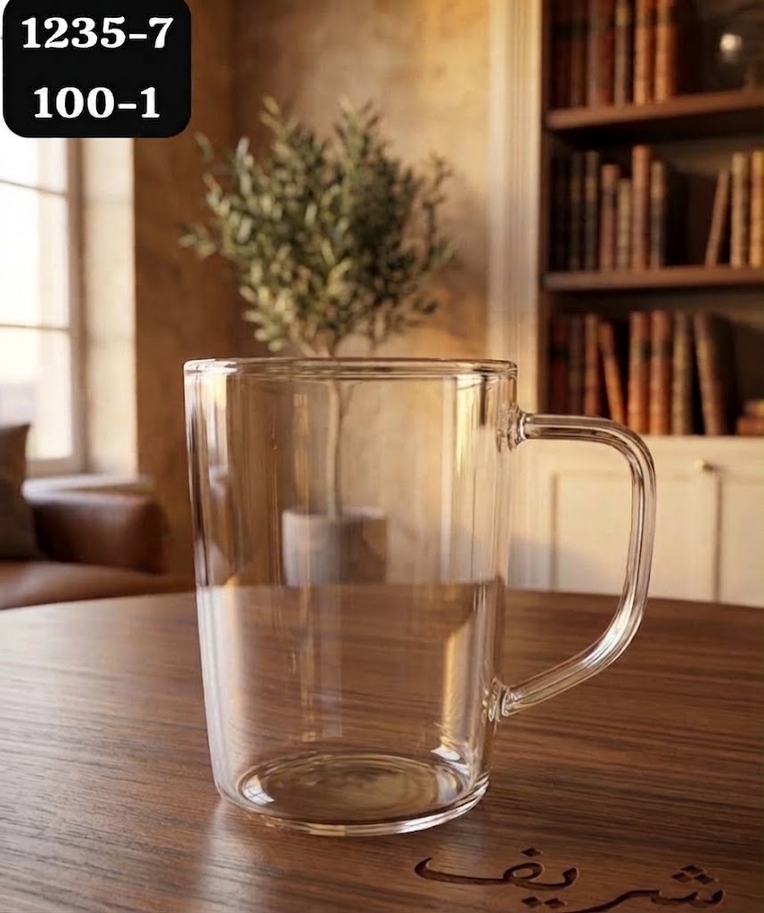 Mug en Verre Transparent avec Poignée