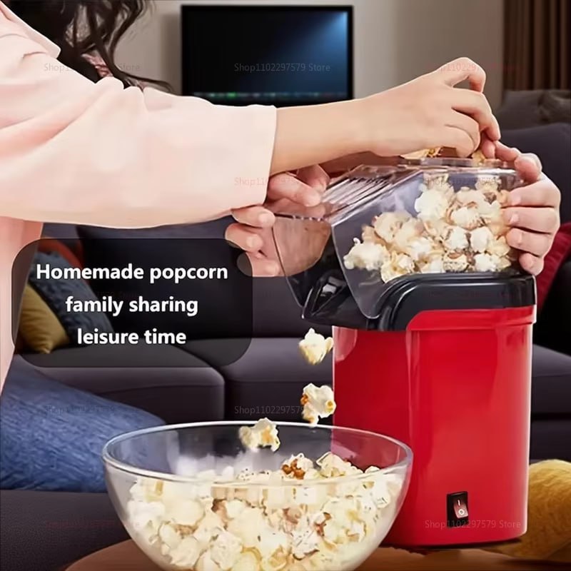 Machine à Popcorn Électrique à Air Chaud Style Rétro