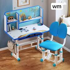 Bureau d'Étude Ergonomique et Ajustable pour Enfant avec Chaise