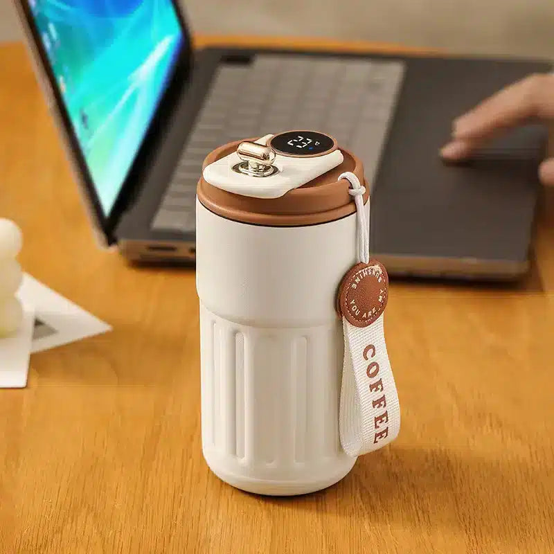 Mug Isotherme Intelligent avec Indicateur de Température LED