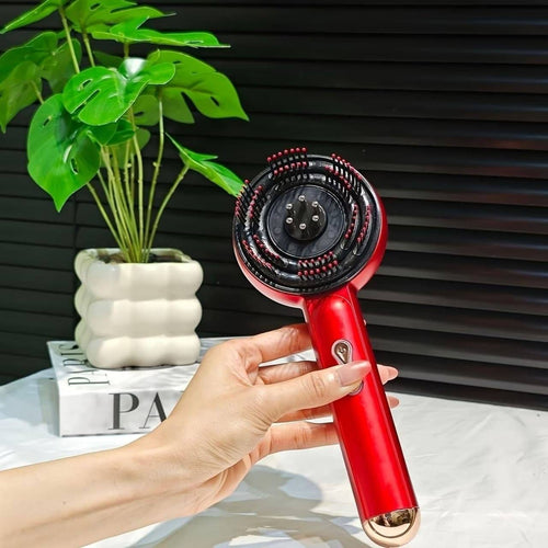 Brosse Chauffante / Peigne Démêlant Massant Multi-Soins