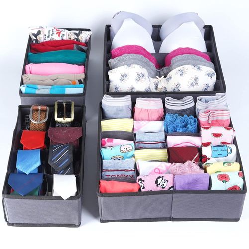 Set d'Organiseurs de Tiroirs Pliables pour Sous-Vêtements