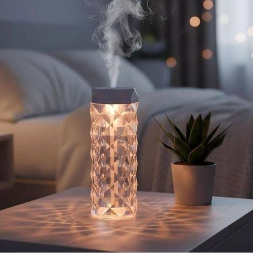 Humidificateur d'Air Effet Cristal avec Éclairage LED Ambiance