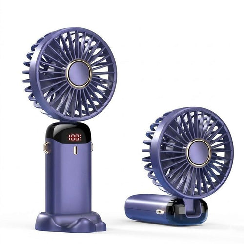 Mini Ventilateur Portable Pliable avec Écran Digital