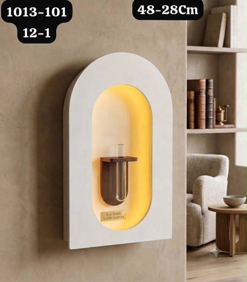 Applique Murale Lumineuse Design Arche avec Soliflore