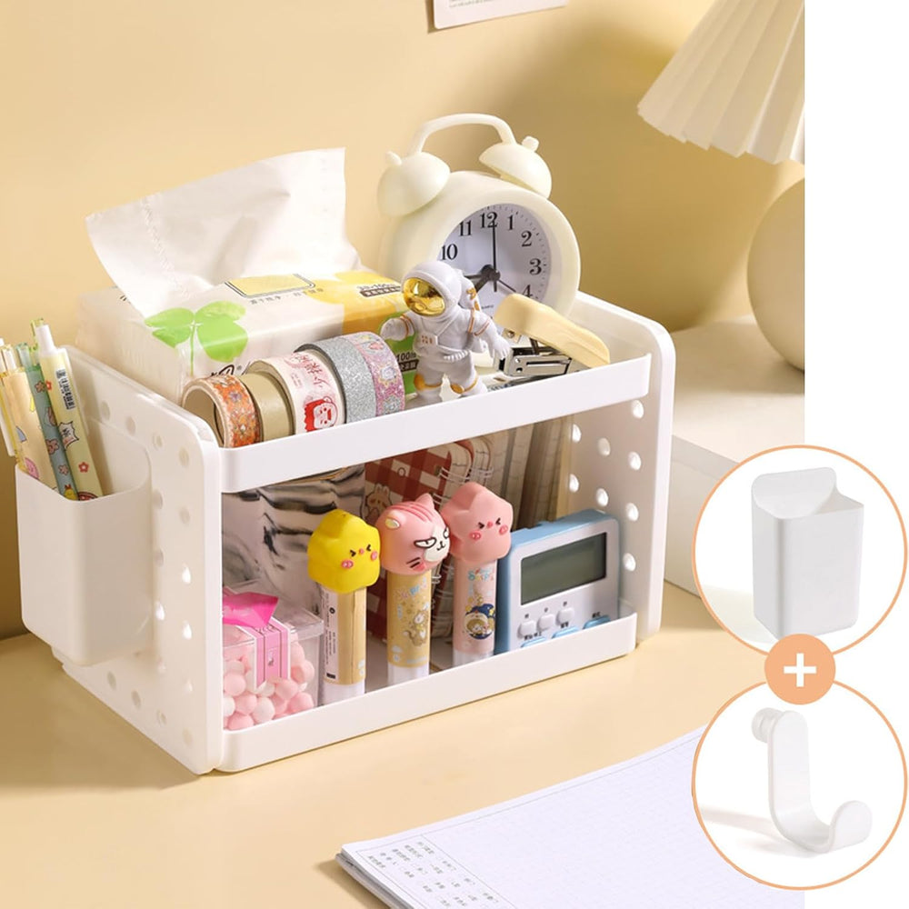 Mini Étagère de Bureau Personnalisable avec Autocollants
