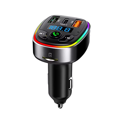 Transmetteur FM Bluetooth Compact & Chargeur Voiture Multi-Ports