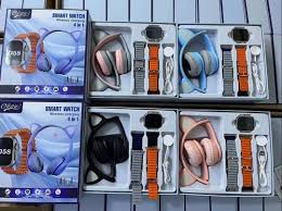 Pack Montre Connectée 4 en 1 avec Casque Oreilles de Chat