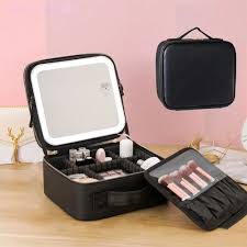 Mallette / Trousse à Maquillage Professionnelle avec Miroir LED