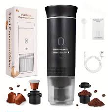 Machine à Café Espresso Portable Rechargeable 3-en-1