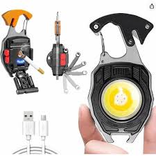 Mini Lampe de Poche COB Multifonction & Porte-Clés EDC