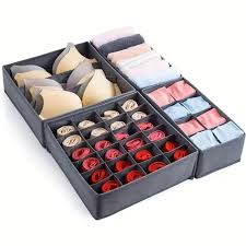 Kit Organiseurs de Tiroirs Pliables pour Sous-Vêtements & Chaussettes
