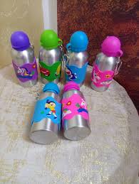 Gourdes Réutilisables en Inox pour Enfant avec Protection en Silicone