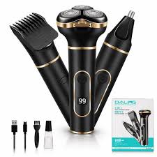 Rasoir Électrique Multifonction 3-en-1 pour Homme