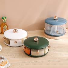 Boîte à Épices Tournante Organiseur de Cuisine (Rotatif 360°)