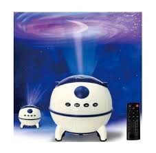 Projecteur de Galaxie & Veilleuse Étoilée avec Enceinte Bluetooth